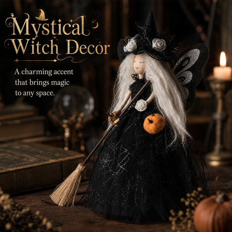 🔮 Magisk Halloween Heksedukke – Skap Høstens Koseligste Stemning! 🌙