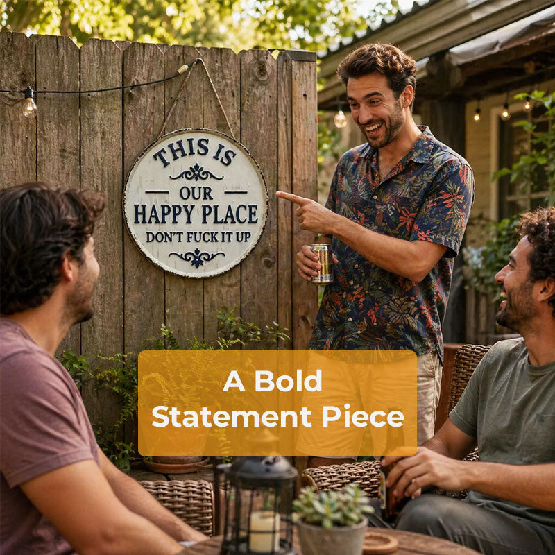 Gjør hjemmet ditt morsommere! ✨ 'Don't Mess It Up' – Det perfekte skiltet for din Happy Place
