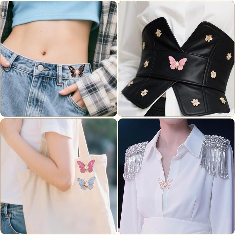 🦋 Slutt på løse bukser! 👖 Få den perfekte midjen på 10 sekunder med disse elegante spennene. ✨