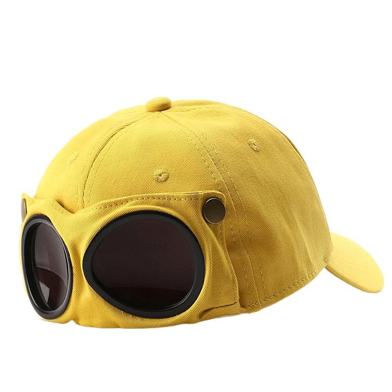🕶️ Tøff Aviator Baseball-Caps med Brilleholder — Unik Retro Stil & Praktisk Komfort 🧢