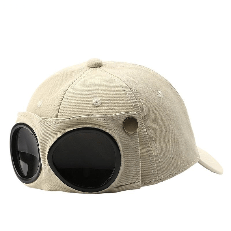 🕶️ Tøff Aviator Baseball-Caps med Brilleholder — Unik Retro Stil & Praktisk Komfort 🧢
