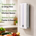 ✂️ Slutt på krøllete plastfolie! Smartere Foliedispenser med Skjult Kniv 🍳