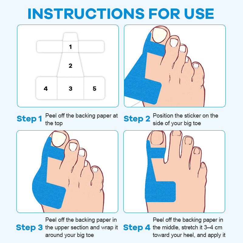 👠 Gå smertefritt i alle dine favorittsko: Den usynlige Hallux Valgus-tapen som retter opp tåen hele dagen! 🦶✨