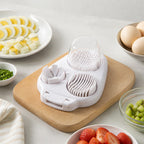 🍳 Slutt på knuste eggeplommer! 3-i-1 eierskjærer for perfekte skiver & terninger ✨