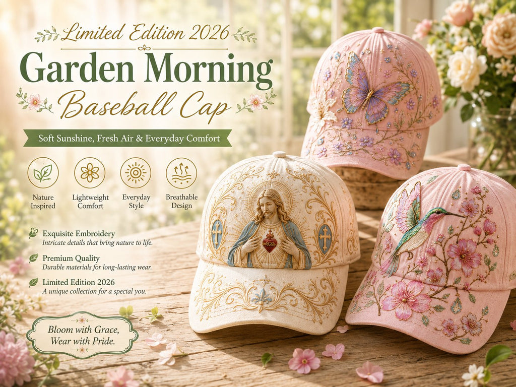 🌸 The Garden Morning" Premium Caps — Ren Hverdagsidyll og Kompromissløs Komfort ✨