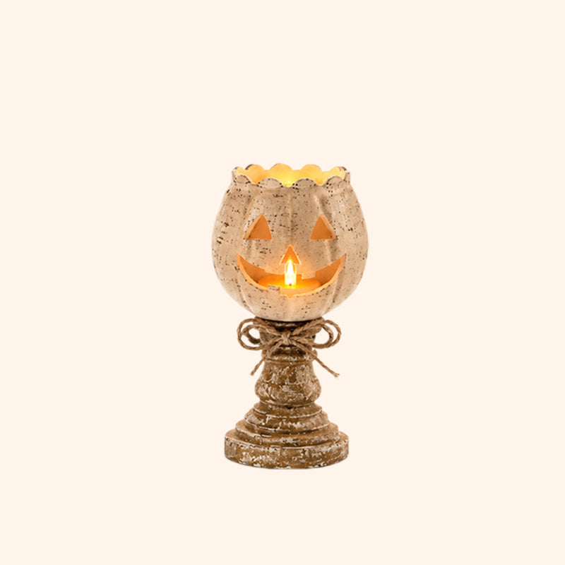 🕯️ Skap den koseligste høststemningen: Håndlaget Gresskar Lysestake 🎃