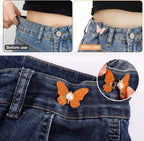 🦋 Slutt på løse bukser! 👖 Få den perfekte midjen på 10 sekunder med disse elegante spennene. ✨