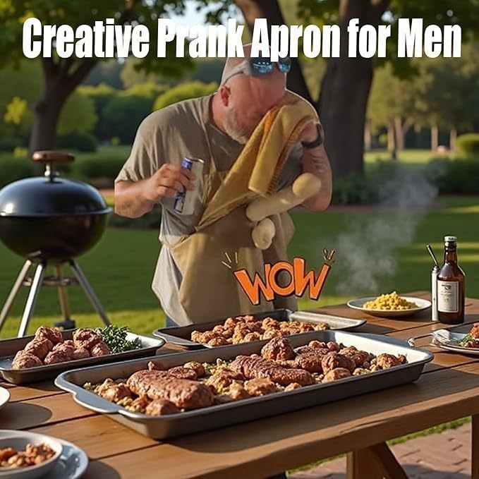 🤣 Gjør Grillfesten Hysterisk Morsom ✨ Bli Festens Midtpunkt Med Dette Forkleet 🥂