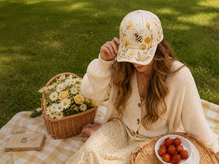 🌸 The Garden Morning" Premium Caps — Ren Hverdagsidyll og Kompromissløs Komfort ✨