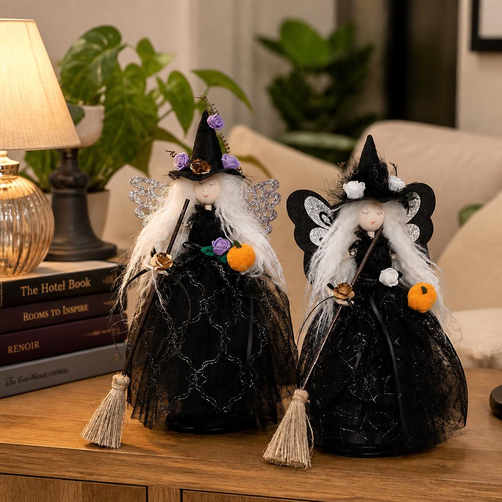🔮 Magisk Halloween Heksedukke – Skap Høstens Koseligste Stemning! 🌙